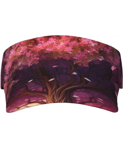 Colorful Heart Tree Sports Sun Visor Hat Empty Top Sun Hats Unisex Sun Caps Adjustable Visor Cap for Baseball Golf $10.04 Visors