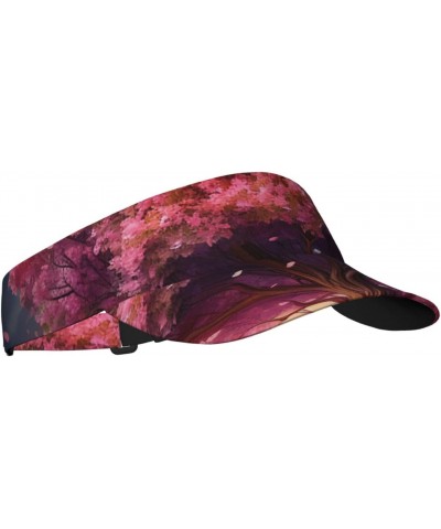 Colorful Heart Tree Sports Sun Visor Hat Empty Top Sun Hats Unisex Sun Caps Adjustable Visor Cap for Baseball Golf $10.04 Visors