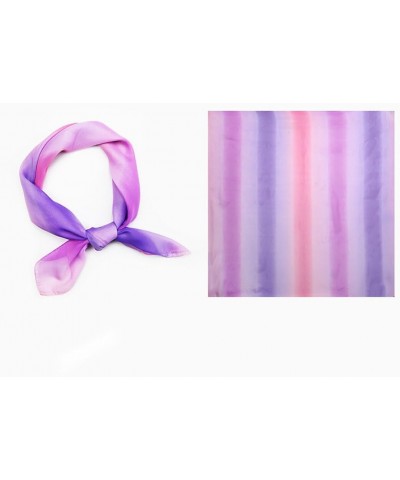 Floral Square Women's Scarf - Silky Printed Neckerchief Versatile Dainty Decorative Accessory $10.87 Scarves