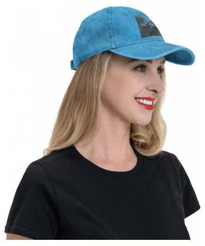 The Charlie Music and Daniels Baseball Cap Unisex Vintage Washed Cap Adjustable Casual Denim Ball Hat Black Blue $14.05 Baseb...