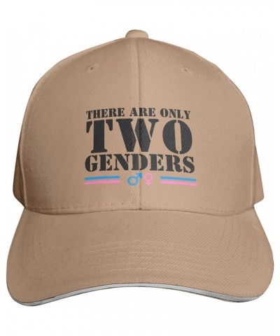 There are Only 2 Genders Hat There are Only Two Genders Hat Black Trucker Hat Men Women Baseball Cap Funny Hats Natural $9.89...