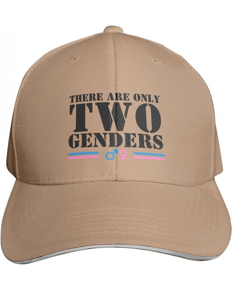 There are Only 2 Genders Hat There are Only Two Genders Hat Black Trucker Hat Men Women Baseball Cap Funny Hats Natural $9.89...