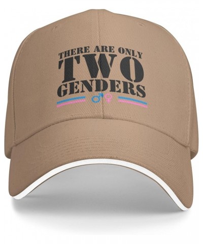 There are Only 2 Genders Hat There are Only Two Genders Hat Black Trucker Hat Men Women Baseball Cap Funny Hats Natural $9.89...