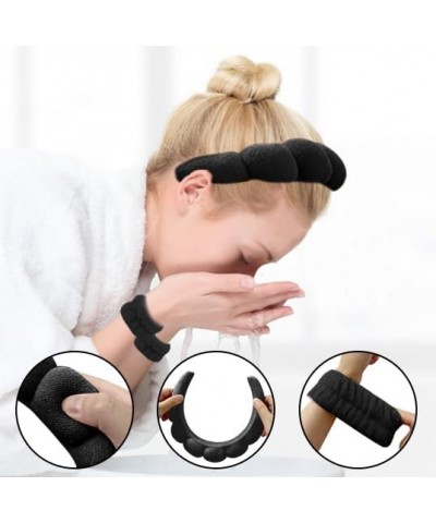 Sponge hairband Washing Face Wristband Set Makeup Skincare Headband Puffy Padded Headwear Thick Hair Accessory for Women Girl...