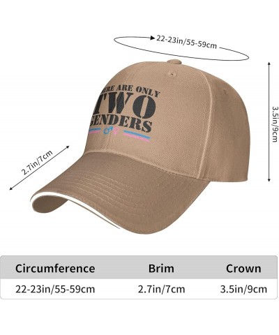 There are Only 2 Genders Hat There are Only Two Genders Hat Black Trucker Hat Men Women Baseball Cap Funny Hats Natural $9.89...