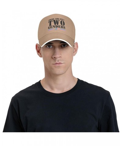 There are Only 2 Genders Hat There are Only Two Genders Hat Black Trucker Hat Men Women Baseball Cap Funny Hats Natural $9.89...