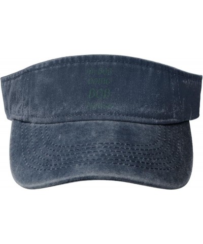 Im Bob Doing Bob Things Sports Sun Visor Hat for Men Women,Empty Top Sun Hats Topless Cap,Black Navy Blue $10.21 Visors