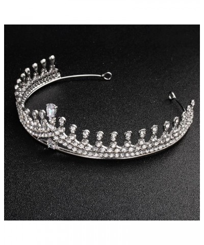 Rhinestone Pearl Queen Crown, Baroque Wedding Crown for Bride Princess Tiara for Women Pattern C $7.14 Headbands