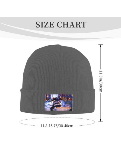 Beanie Hats Men Women Cuffed Knit Hat Slouchy Thick Soft Warm Ski Caps Black Deep Heather $13.38 Skullies & Beanies