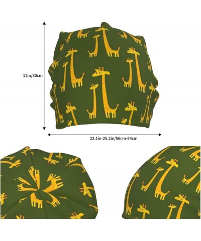 Cartoon Giraffe Print Adult Brimless Hats, Warm Casual Knit Hats, Men's and Women's Headwear Gifts. Cartoon Giraffe $10.72 Sk...