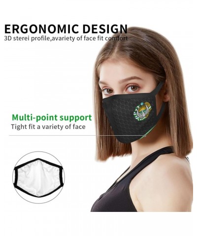 Emblem of Uzbekistan Face Mask 2 Pcs Face Cover Reusable Washable Breathable for Men Women Balaclavas Bandanas Black $10.39 B...