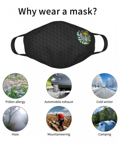 Emblem of Uzbekistan Face Mask 2 Pcs Face Cover Reusable Washable Breathable for Men Women Balaclavas Bandanas Black $10.39 B...