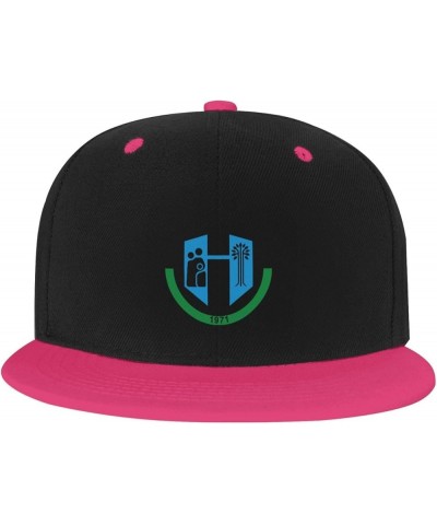 Seal of Irvine, California Baseball Cap for Men Women Snapback Hat Adjustable Flat Bill Hats Pink $11.87 Baseball Caps