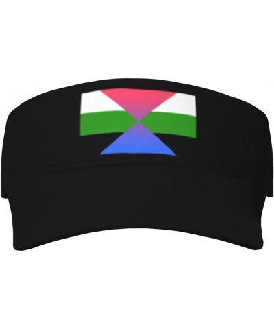 Androgyneflux Neutrois Pride Flag Visor Cap Adjustable Uv Protection Sun Visor Hats Empty Top Baseball Hat for Women and Men ...