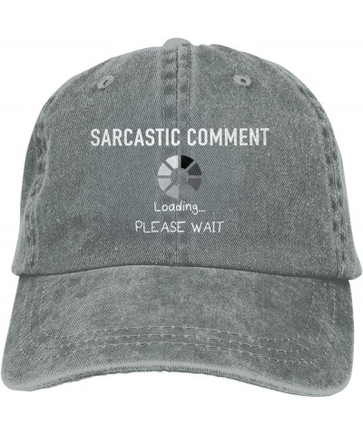 Hiking Hats for Women Funny Ball Hat for Women Tennis Hat Light Weight Sarcastic Comment Loading Please Wait Sports Cap Gray ...