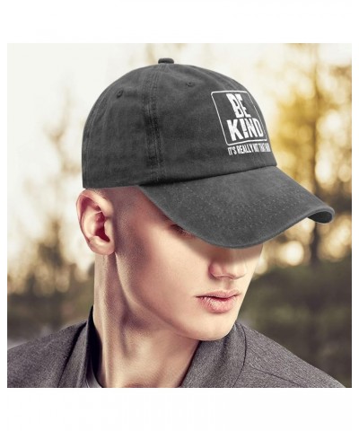 Be Kinds It's Really Not That Hard Trucker Hat Custom Hats for Men Pigment Black Black Hats for Men Gifts for Women Pigment B...