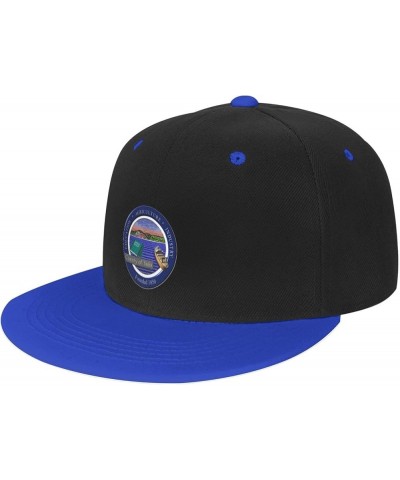 Seal of Yolo County, California Baseball Cap for Men Women Snapback Hat Adjustable Flat Bill Hats Blue $14.58 Baseball Caps