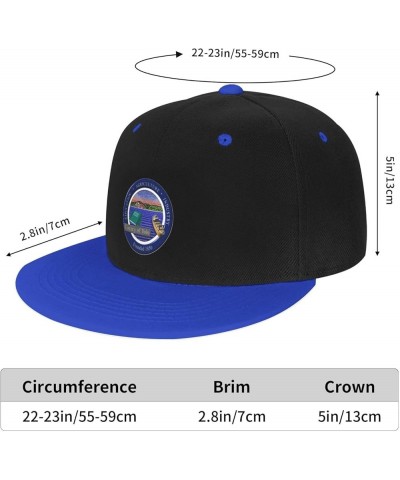 Seal of Yolo County, California Baseball Cap for Men Women Snapback Hat Adjustable Flat Bill Hats Blue $14.58 Baseball Caps