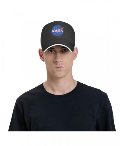 NASA Adjustable Baseball Cap Mens Women Casual Sandwich Hats Adults Golf Hats Black $11.78 Baseball Caps