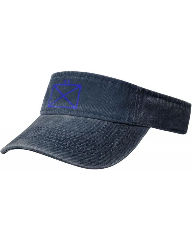 Division NATO Sun Visor Hats for Women Men Adjustable Sports Sun Hats Golf Cap Navy Blue $12.81 Visors