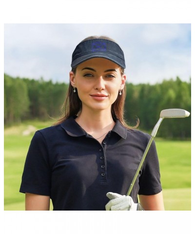 Division NATO Sun Visor Hats for Women Men Adjustable Sports Sun Hats Golf Cap Navy Blue $12.81 Visors