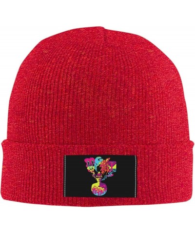 MGMTS Beanie Hat Slouchy Knit Skull Cap Winter Stocking Hats for Women and Men Black Red $11.33 Skullies & Beanies