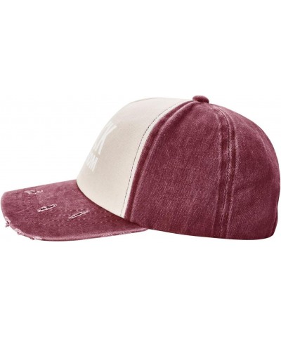 Fuck Newsom Upgrade Your Style with Funny Adjustable Cotton Baseball Caps for Men and Women Dark Red $17.45 Baseball Caps