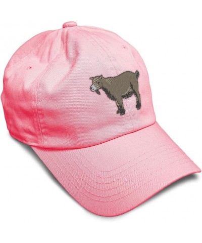 Soft Baseball Cap Pygmy Goat Embroidery Farm and Domesticated Animals Twill Cotton Dad Hats for Men & Women Coral Design Only...