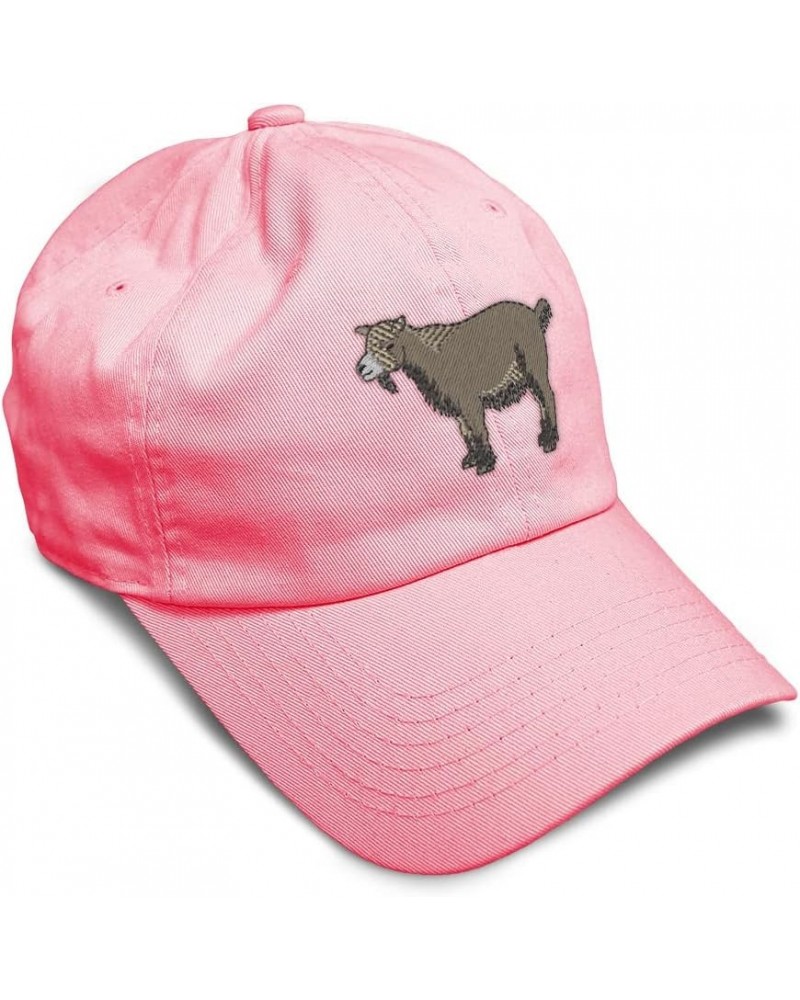 Soft Baseball Cap Pygmy Goat Embroidery Farm and Domesticated Animals Twill Cotton Dad Hats for Men & Women Coral Design Only...