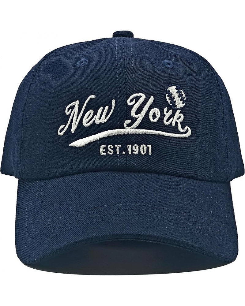 Cap Hat Classic Vintage Embroidered Hat Cap for Men Women Teenager Cap Adjustable New York Y $10.50 Baseball Caps