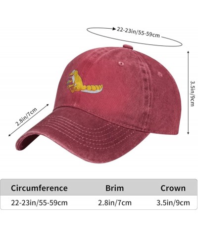 Cute Gecko Lizard Drinking Water Baseball Cap for Men Women Hat Vintage Cowboy Hats Adjustable Trucker Caps Red $11.47 Baseba...