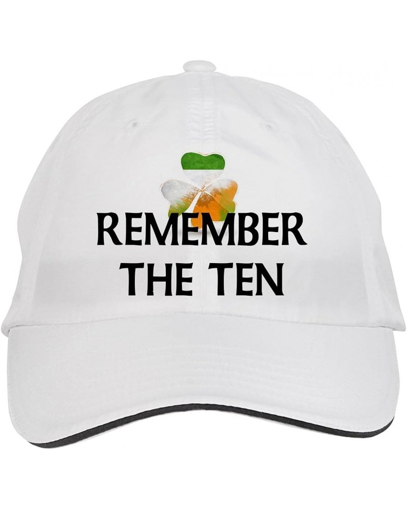 Remember The Ten Irish Ireland Hat Adjustable Cap, DesL2 White $14.59 Baseball Caps