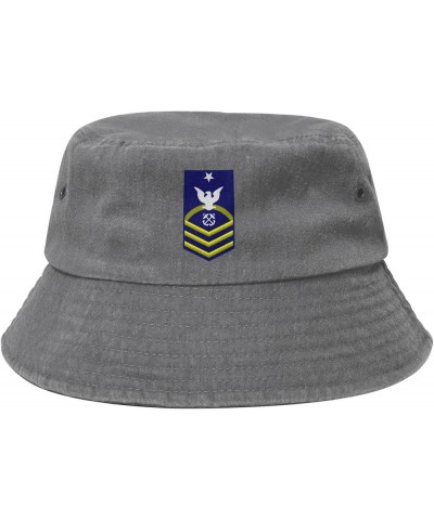 USCG Scpo Bucket Hat for Women Men Summer Travel Sun Hat Outdoor Cap Funny Bucket Hats Gray $13.73 Bucket Hats