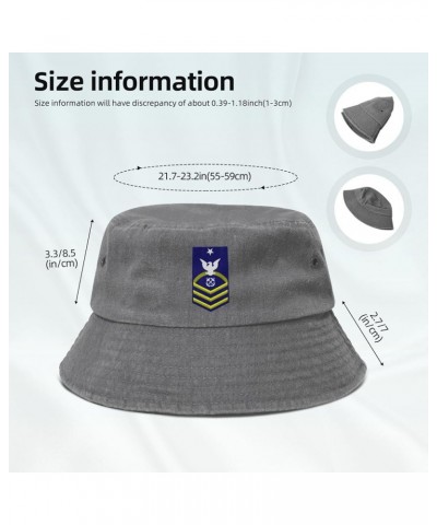 USCG Scpo Bucket Hat for Women Men Summer Travel Sun Hat Outdoor Cap Funny Bucket Hats Gray $13.73 Bucket Hats