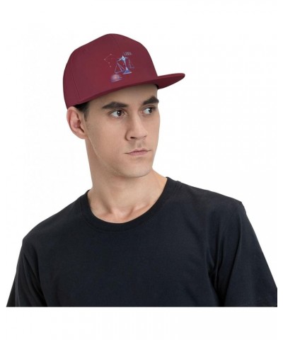 Adjustable Libra Zodiac Sign Snapback Hat for Men Women Baseball Cap Dad Hats Dark Red $10.44 Baseball Caps