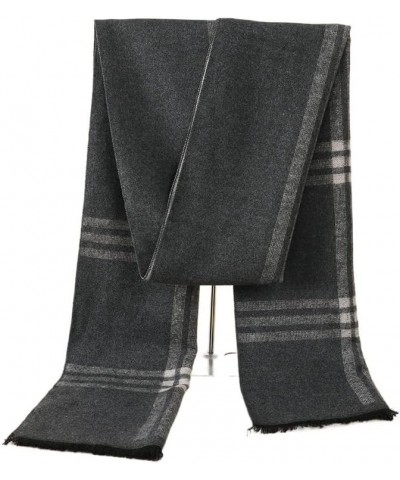 Autumn and winter warm plaid men's scarf cashmere wool soft striped long scarf Styles-15 $10.51 Scarves