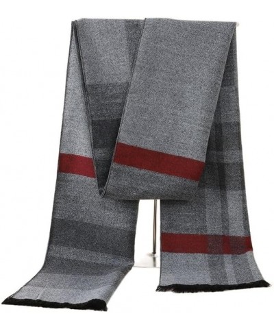 Autumn and winter warm plaid men's scarf cashmere wool soft striped long scarf Styles-15 $10.51 Scarves