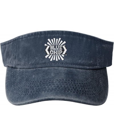 Blue Chip Sun Hat Sun Visor Hats for Women Men Baseball Cap Golf Hats Navy Blue $11.12 Visors