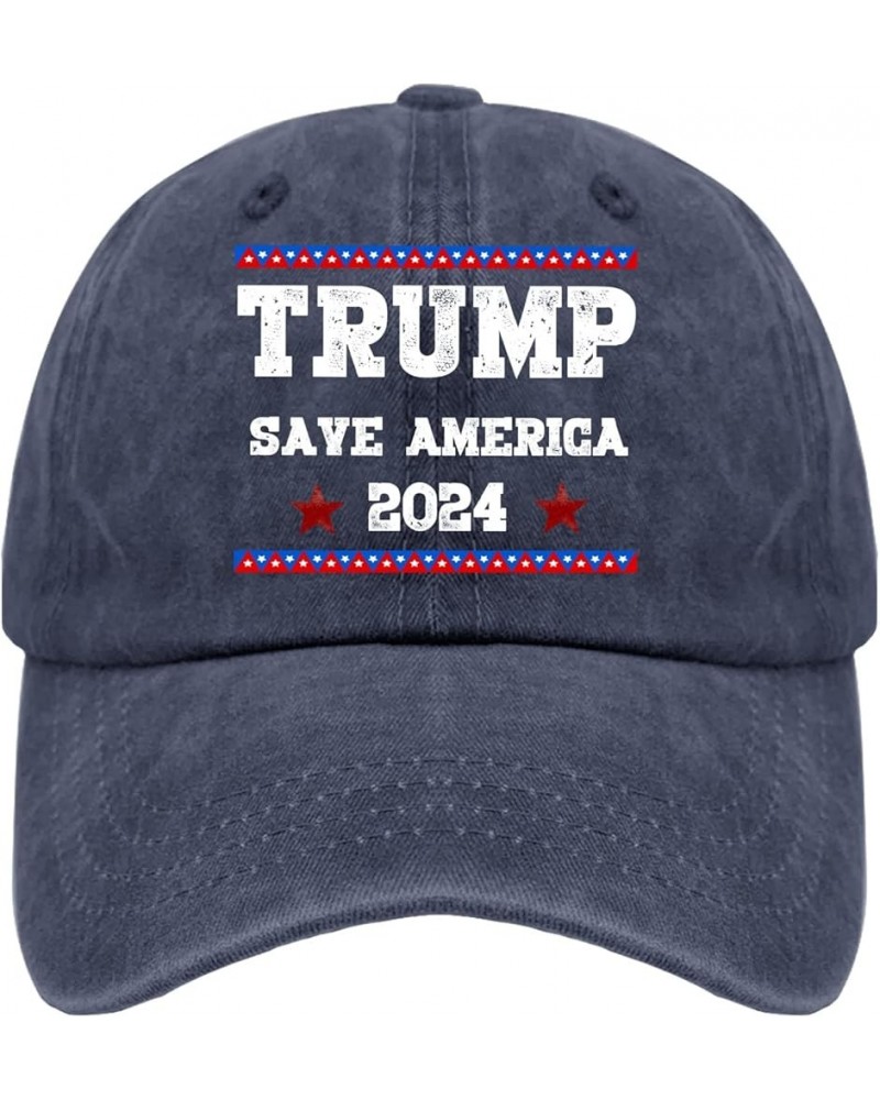 Trumps 2024 Hats for Women, Trumps 2024 Humor Summer Cap Gifts for Boyfriends Caps,Trump Retro Workout Hats Sui Navy Blue $8....