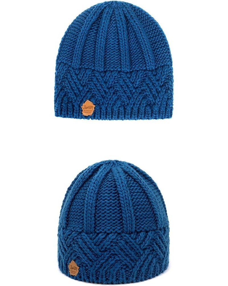 Outdoor Slouchy Hat Hemming Women Wool Knitted Keep Hats Hat Baseball Caps Blue $10.05 Rain Hats