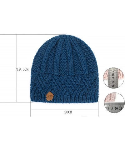 Outdoor Slouchy Hat Hemming Women Wool Knitted Keep Hats Hat Baseball Caps Blue $10.05 Rain Hats