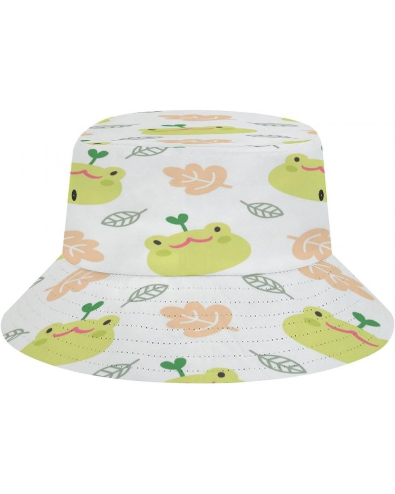 Cute Cartoon Frog Bucket Hat Unisex Fisherman Hat Summer Beach Sun Hat Gift for Women Men Teens Outdoor Packable Travel Cap $...