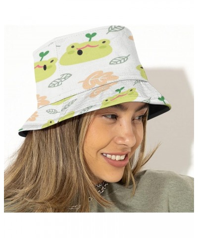 Cute Cartoon Frog Bucket Hat Unisex Fisherman Hat Summer Beach Sun Hat Gift for Women Men Teens Outdoor Packable Travel Cap $...