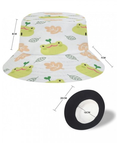 Cute Cartoon Frog Bucket Hat Unisex Fisherman Hat Summer Beach Sun Hat Gift for Women Men Teens Outdoor Packable Travel Cap $...