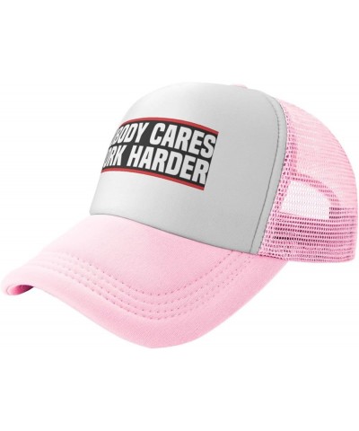 Nobody Cares Work Harder Motivational Workout Baseball Hats for Men Adjustable Gift for Women Trucker Cap Black Pink $9.74 Ba...