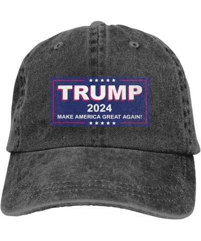 Trump 2024 Make America Great Again! Blue Gifts Baseball Cap Snapback Hats Outdoor Baseball Hat for Men Women Black Black $10...