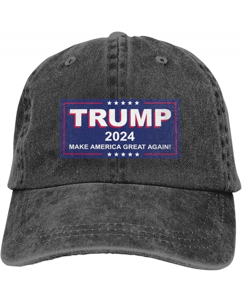 Trump 2024 Make America Great Again! Blue Gifts Baseball Cap Snapback Hats Outdoor Baseball Hat for Men Women Black Black $10...