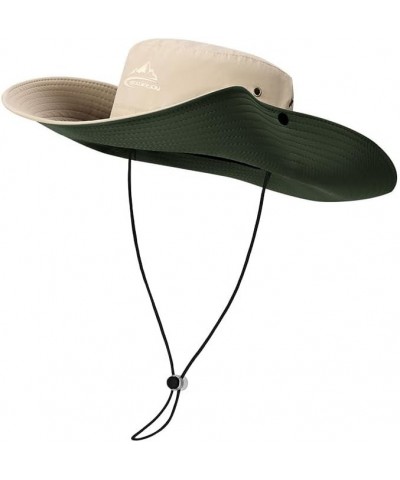 Wide Brim Sun Hats Wide Brim -Brown $8.09 Rain Hats