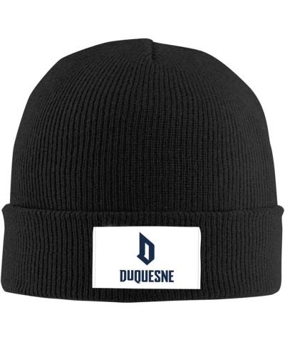 Duquesne University Logo Classic Warm Winter Knit Cap Fleece Lined Beanie Hat Black $11.67 Skullies & Beanies