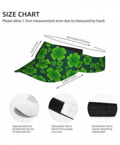 Happy St. Patrick's Day Shamrock Sun Sports Visor Men Women - One Size Cap Hat St. Patrick's Day-g0000000000006 $12.26 Visors